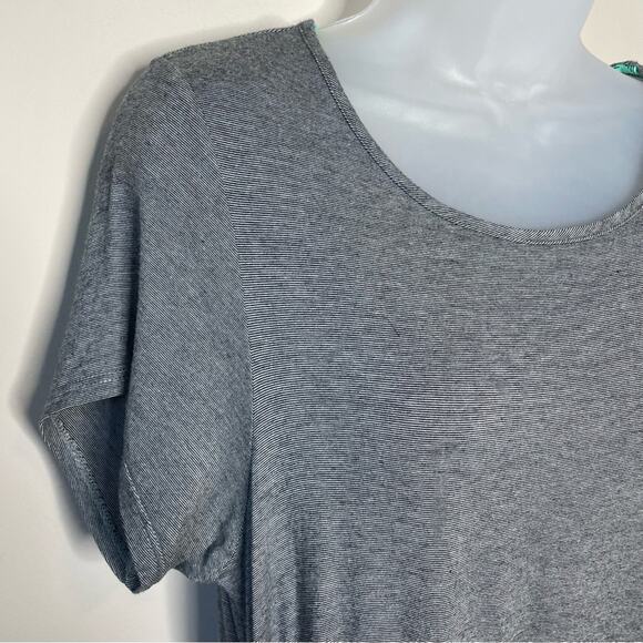 ANTHROPOLOGIE DOLAN LEFT COAST gray tie front casual short sleeve dress size med - Picture 3 of 6